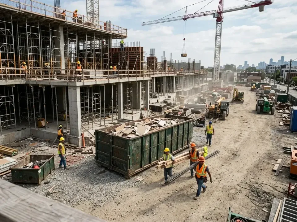 commercial-construction-site-w-002 — frequently asked questions, Low Cost Construction Dumpster Rental in Watertown, MN